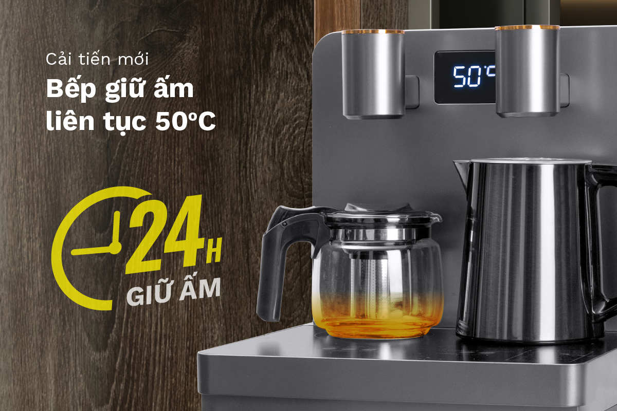 cây nước nóng lạnh kết hợp bàn pha trà fujie tbh1332e